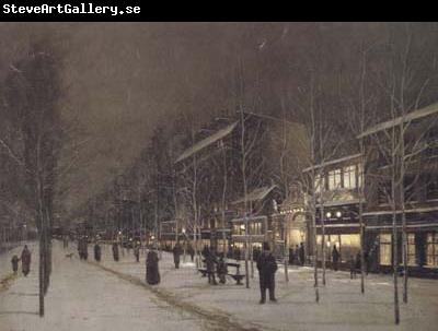 Hippolyte camille delpy Boulevard Barbes-Roche-chouart in de winter (san24)